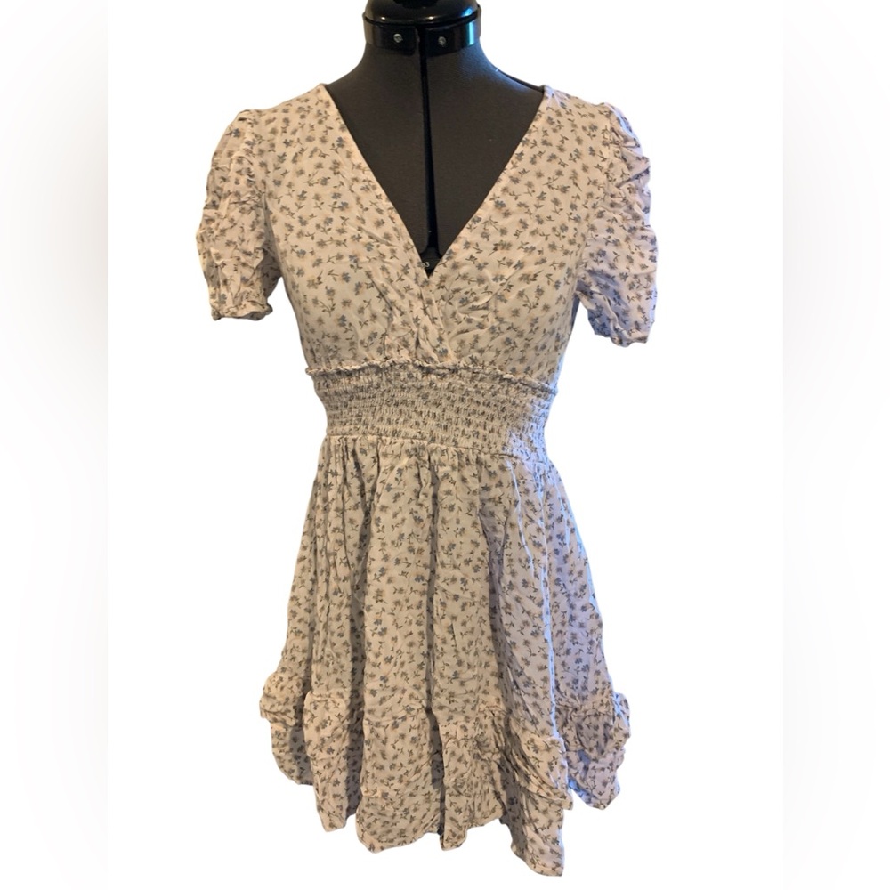 Wild Fable Cream Puff Sleeve Mini Sundress